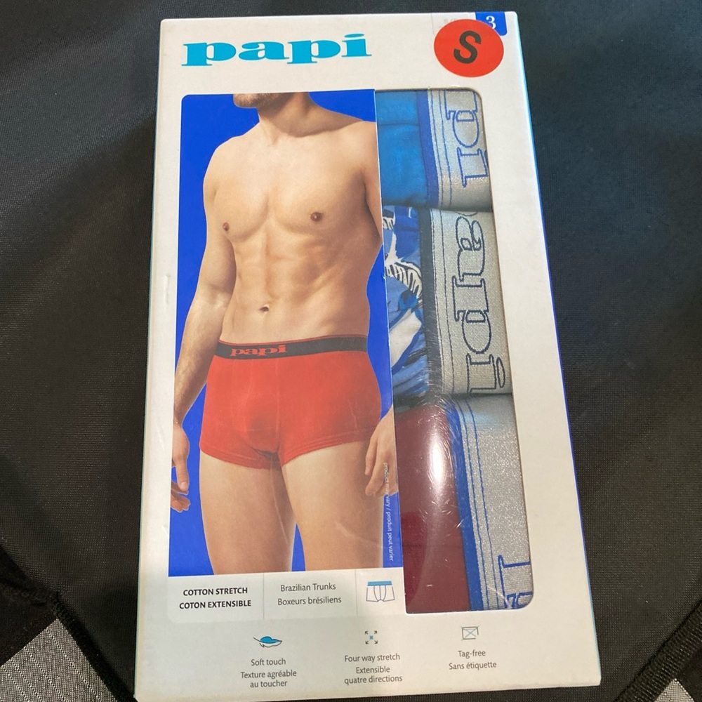 Papi mens Brazilian trunks size small